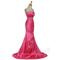 Grace Karin Red and Silver Color Long Mermaid Prom Dresses Strapless Sweetheart Dresses Evening CL2289-1